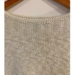 She & Sky Long Sleeve Lace Up Back Tunic Sweater Cream Women's Size Large Photo 5