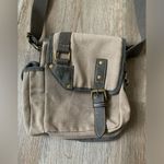 Cargoit Crossbody Travel Bag Cargo Canvas Flap Brown Tan Gray Small Medium Photo 1