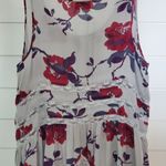 Free People FREE‎ PEOPLE gray rose print Trapeze slip dress, size M Photo 5
