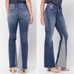 Judy Blue  Frankie Two Tone Panel Flare Fit Jeans Size 9/29 Photo 1