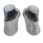 Alex + Alex Tan Silver Shimmer Slip On Espadrilles Loafers 40 8.5 Photo 3