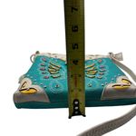 COWGIRL TRENDY teal leather crossbody bag Photo 8