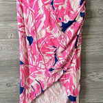 Lilly Pulitzer Lilly Pulitzer XS Palmer Faux Wrap Skirt Beach Bliss Tiki Pink Photo 0