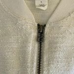 Caslon Nordstrom V-Neck Women’s White Front Zipper Long Sleeves SZ S #1251 Photo 9