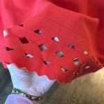 Saks 5th Avenue Saks Fifth Avenue Womens Skirt Cut Out Hem Elastic Waist Small Photo 2