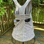 Lululemon Gray Silver Turbo Tank Top Floral Racerback Ruched fitted Photo 3