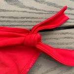 Aerie NWT red bikini bottom jacquard tie ribbed swim suit extra small Photo 5