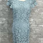 Lulu's Romance Language Light Blue Backless Lace Dress Size L Photo 0