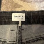 Special A  distressed raw hem skinny jeans size 3 charcoal denim Photo 1