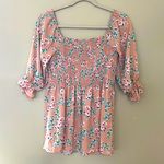 Vanilla Bay Smocked on/off shoulder blouse by NWOT Photo 0