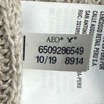 American Eagle  Colorblock Striped Sweater Womens S Green Gray Neon Crewneck Knit Photo 6