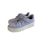 Nike Women’s Lavender Leather Air Force 1 Sneakers Size 7 Photo 2