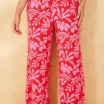 Shade & Shore Women's Tropical Print Ruffle Waist Cover
Up Pants Pink XS Photo 0