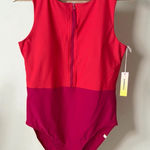 Summersalt the surge zip Front one piece swimsuit summer berry 12 NEW Photo 0
