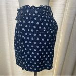 Loft Navy Printed Paperbag Shorts – Size M – Summer Tie Waist Photo 3