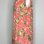 Old Navy NWOT  Linen Blend Pineapple Print Summer Shift Shirt Dress Photo 4