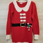 it's our time {L} Chirstmas Sweater Mrs Claus Santa Claus Belt Buckle Candy Cane Ugly Sweater Photo 0