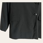 Madewell The Relaxed Oversized Lightweight Blazer Softdrape Black Size Small Photo 10