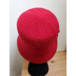 Croft & Barrow  Red Wool Blend Felt Cloche Hat Vintage 1920s Style Floral… Photo 3