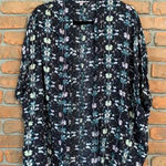 Victoria's Secret Kimono Womens Size XS/Small Topper Butterfly Print Open Front Photo 0