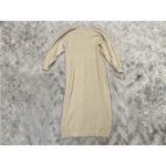 Free People  Hailee Long Sleeve Cotton Sweater Dress XS Tan Photo 8