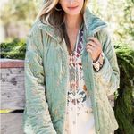 Johnny Was  Mint Green Zaelia Lux Quilted Velvet
Puffer Coat Photo 0
