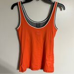 Lole Women’s  Athletic Running Tank‎ Top With Pocket Orange & White Size Small Photo 10