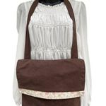 Magnolia Brown Crossbody Flap Over Shoulder Bag Pink Floral Women’s M CUTE BOHO Photo 0