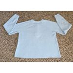 Old Navy  Women's Light Blue Long Sleeve Plush Tee Size‎ Small Photo 6