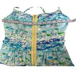 Lilly Pulitzer Alexi Dress ResortWhite High Tide Toile Zipper Front Size 2 Photo 5