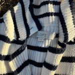 Loft Striped Double-Breasted Ribbed Knit Sweater Jacket Size Small Photo 4