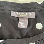 A pea in the pod  Black & White Polka Dot Short Sleeve Tee Size Small Photo 3
