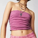 Free People Boulevard Tube Top- Capri Grape Photo 0