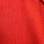 Umgee  Fiesta Linen Blend Orange Floral Embroidered Swing Shirt Oversized Size S Photo 9