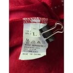 No Brand Mini Dress Red Velvet Rhinestone Long Sleeve Woman's Size Large‎ Photo 8