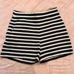 J.Crew High Waist Striped Shorts - Navy and White Photo 2