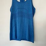 Lululemon Swiftly Tech Size 8 Heathered Light Blue Sleeveless Muscle Top Photo 4
