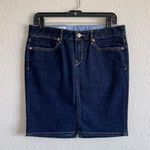 Gap Denim Knee Length Pencil Skirt Dark Rinse Photo 0