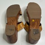 Bed Stu Enticing Leather Wood Slide Chunky Strappy Sandal Brown 11 Tan Photo 8