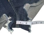 Paige Margot Short Dark Wash Cut Out Raw Hem Denim High Rise Shorts 29 Photo 7