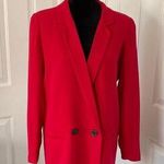 Mural Hot Pink Double Breasted Blazer Photo 0