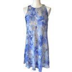 NWT Lauren Ralph Lauren Lavender Floral Mini Chiffon Dress SZ Photo 3