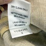 To The Max Linen Blend Suit Set Blazer Pants Career Interview Size 2 Tan Photo 8
