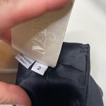 KAI KUHNE black runway mini sheath dress in black satin sz 2 Photo 3