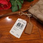 Coach  Brown Signature Lesther Wristlets Photo 4