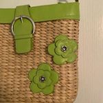 EGO Tan Woven Straw Shoulder Bag Purse Women’s Tote Photo 1