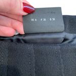 Akris Black Wool Pleated Skirt With Leather Side Zipper Size 4 Photo 8