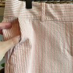 Ann Taylor Mid-Rise Seersucker Stretch Cotton Woven Cropped Career Dress Pant Tr Photo 3