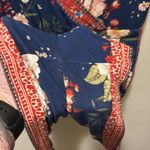 Farm Rio  for Anthropologie Estelle Floral Jersey Romper Vacation Jersey Travel M Photo 4