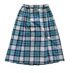Vintage Pete Plaid Wool Midi Skirt Tartan Winter Fall Preppy Size Small Photo 0